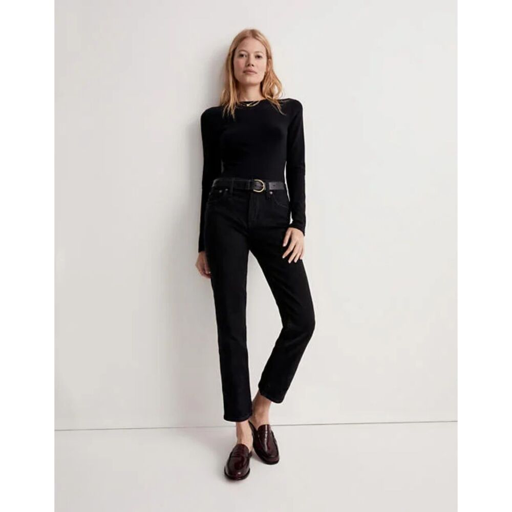 MADEWELL Mid-Rise Perfect Vintage‎ Denim Clean Black Wash Sz 27